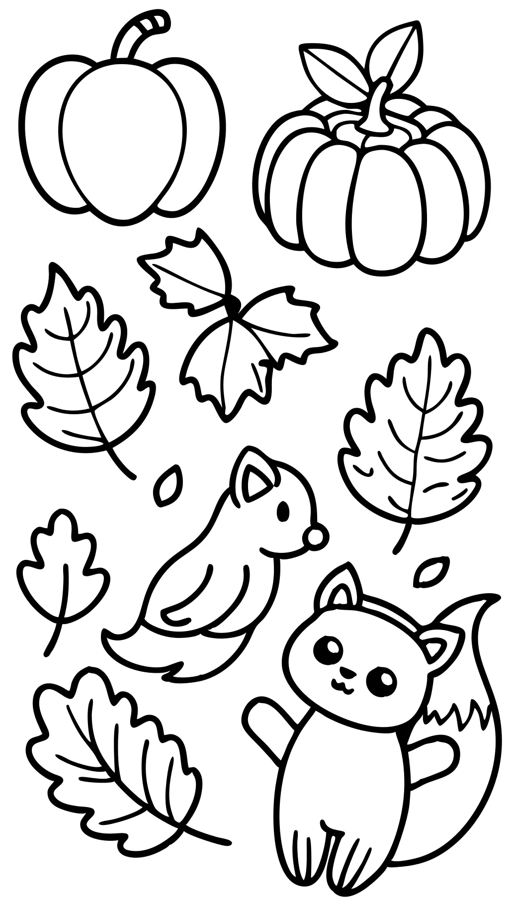 coloriages d’automne imprimables gratuits pour les enfants